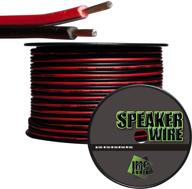 🔊 imc audio 100' feet 16 ga red black speaker wire cable - superior audio conductor for enhanced sound quality logo