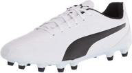 puma monarch fg white black logo