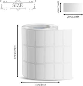 img 3 attached to 💎 Diamond Painting Storage Container Labels - 2-Roll Pack, Rectangular White Stickers for Diamond Painting Accessories and Beads Collection - Self-Adhesive Writable Labels for Name, Number
