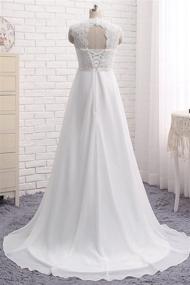 img 1 attached to 👗 Sleeveless Chiffon Evening Wedding Dresses: Elegant Attire for Women's Clothing