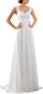 👗 sleeveless chiffon evening wedding dresses: elegant attire for women's clothing logo