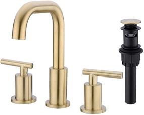 img 4 attached to 🚰 TRUSTMI 2-Handle Widespread Bathroom Faucet Set Included