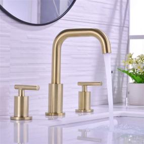 img 2 attached to 🚰 TRUSTMI 2-Handle Widespread Bathroom Faucet Set Included