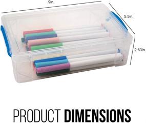 img 1 attached to 📦 Advantus Super Stacker Storage Case: Clear, Compact, and Practical Solution – 2.6" x 5.5" x 9