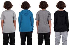 img 1 attached to 👕 Hind мальчики подростковые Quick-Dry дышащие атлетические футболки - 4 штуки для активных детей