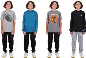 img 2 attached to 👕 Hind мальчики подростковые Quick-Dry дышащие атлетические футболки - 4 штуки для активных детей