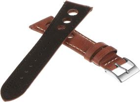 img 2 attached to DASSARI Carrera Distressed Leather Release: Premium Handcrafted and Stylish Watch Band