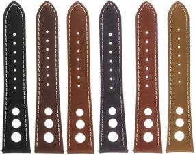 img 1 attached to DASSARI Carrera Distressed Leather Release: Premium Handcrafted and Stylish Watch Band