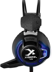 img 3 attached to Enhanced Darkiron V3 PC Gaming Headset with Microphone, Volume Control - Ideal for Tablet, Computer Gaming (Black)