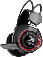 enhanced darkiron v3 pc gaming headset with microphone, volume control - ideal for tablet, computer gaming (black) logo