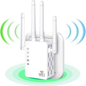img 4 attached to 1200Mbps Wireless WiFi Extender for Enhanced Signal Strength and Coverage