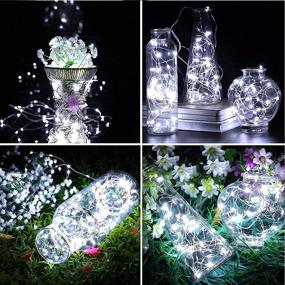 img 3 attached to 🔆 Solar String Lights, 200LED Copper Wire Solar Fairy Lights 72Ft 8 Modes Waterproof Outdoor String Lights for Christmas Party Wedding Decoration Patio Garden Yard Indoor Bedroom - White