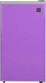 img 3 attached to 🍆 RCA 3.2 Cu Ft Compact Fridge, Mini Refrigerator - Purple | RFR321-Purple / RFR320-PURPLE