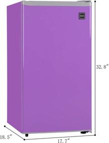 img 1 attached to 🍆 RCA 3.2 Cu Ft Compact Fridge, Mini Refrigerator - Purple | RFR321-Purple / RFR320-PURPLE