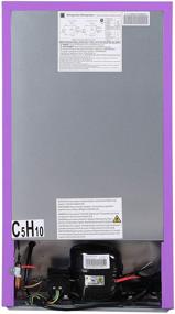 img 2 attached to 🍆 RCA 3.2 Cu Ft Compact Fridge, Mini Refrigerator - Purple | RFR321-Purple / RFR320-PURPLE