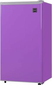 img 4 attached to 🍆 RCA 3.2 Cu Ft Compact Fridge, Mini Refrigerator - Purple | RFR321-Purple / RFR320-PURPLE