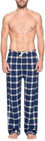 img 1 attached to Comfortable and Stylish: Ashford Brooks Super Flannel Pajama Set for Men's Sleep & Lounge