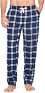 comfortable and stylish: ashford brooks super flannel pajama set for men's sleep & lounge logo