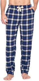 img 4 attached to Comfortable and Stylish: Ashford Brooks Super Flannel Pajama Set for Men's Sleep & Lounge