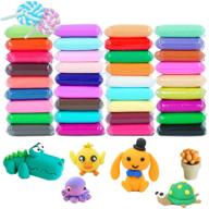 🎨 36 colors air dry clay set with tools – diy modeling clay for kids & beginners, ultra light creative magic clay for crafting logo