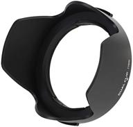 easy hood 82mm lens hood: universal snap-on reversible for canon nikon sony fuji olympus pentax 18-135mm ef-s lens logo