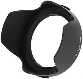 img 4 attached to Easy Hood 82mm Lens Hood: Universal Snap-on Reversible for Canon Nikon Sony Fuji Olympus Pentax 18-135mm EF-S Lens
