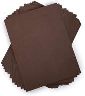 🎨 time 4 crafts 12-piece craft eva foam sheets, 9 x 12 inches, brown: a versatile material for craft projects logo