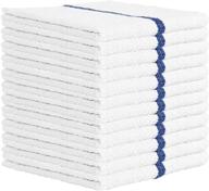 nabob wipers kitchen bar mop towels 12 pack - 100% cotton - size 14x17 - super absorbent for home, kitchen, bathroom, bars, restaurants & auto use logo