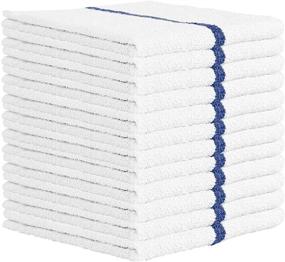 img 4 attached to Nabob Wipers Kitchen Bar Mop Towels 12 Pack - 100% Cotton - Size 14x17 - Super Absorbent for Home, Kitchen, Bathroom, Bars, Restaurants & Auto Use