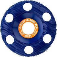 🔧 king arthur's tools galahad tungsten carbide disc - original round coarse blue holey disc for woodworking, shaping, and smoothing, fits most 115-125mm angle grinders, standard 4 1/2 inches #47851 rcb логотип