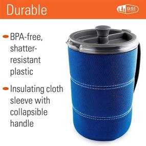 img 1 attached to GSI Outdoors - 30 Fl Oz JavaPress: The Ultimate French Press Coffee Mug for Backcountry Adventure!