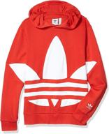 adidas originals trefoil hoodie: trendy 👕 boys' clothing in fashionable hoodies & sweatshirts логотип