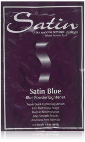 img 2 attached to 💙 САТИНовый порошок для отбеливания волос Сатиново-голубого цвета - отбеливатель - 1 унция, индивидуальная упаковка.