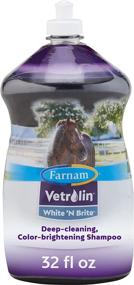 img 4 attached to 🐕 Farnam Vetrolin White N' Brite Shampoo - Deep Cleaning and Color Brightening for Horses and Dogs - 32 oz