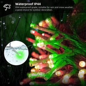 img 1 attached to 🎄 Outdoor Christmas String Lights, 1000 LED 394ft with 8 Lighting Modes - Remote Control and Timer - Ideal for Home, Birthday, Wedding, Party, Tree Decorations (Red and Green)