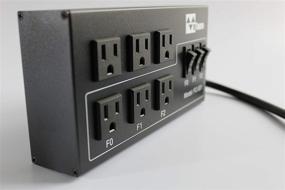 img 2 attached to eTauro 6-Outlet Music Synchronized Power Strip: Enhance Your Space with Dual Purpose Power Outlet!