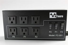 img 4 attached to eTauro 6-Outlet Music Synchronized Power Strip: Enhance Your Space with Dual Purpose Power Outlet!