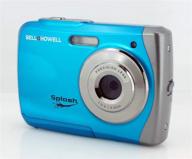 📸 bell+howell wp7 16 mp waterproof digital camera: hd video capture in stunning sky blue logo