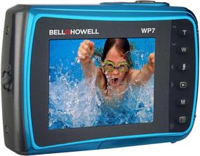 img 2 attached to 📸 Bell+Howell WP7 16 MP Waterproof Digital Camera: HD Video Capture in Stunning Sky Blue