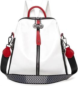 img 4 attached to 👜 Stylish Leather Satchel Fashion Backpack for Women: Handbags, Wallets & Satchels