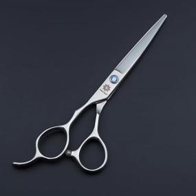 img 1 attached to 💇 Professional Left-Handed Hairdressing Cutting Scissor and Thinning Scissors Set - 5.5/6.0 inch, Ideal for Left-Handed Hairdressers (Silver)