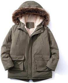 img 4 attached to Toddler Windbreaker Outerwear Outfits ArmygreenThick Boys' Clothing