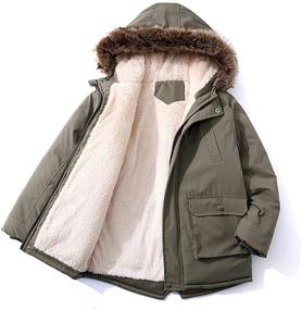 img 2 attached to Toddler Windbreaker Outerwear Outfits ArmygreenThick Boys' Clothing