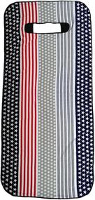 img 2 attached to Y 40 THIEVES Car Sweat Towel Seat Cover - Removable, Machine Washable for Yoga, Running, Beach, Swimming, Boxing, and Outdoor Sports (Star Stripe)