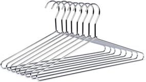 img 4 attached to 👔 Superior Quality Hangers: 30 Heavy Duty Metal Suit Hangers with Polished Chrome – 30 Pack!