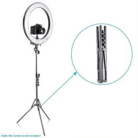 img 3 attached to 📷 Neewer 59-Inch/150cm Aluminum Alloy Photography Light Stand with Reverse Folding Legs for Reflectors, Softboxes, LED Lights, Ring Lights, Umbrellas, and Backgrounds