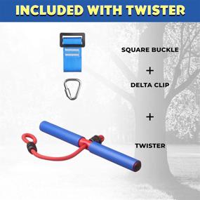 img 3 attached to 🤸 Ninja Warrior Swing Bar Attachment: Outdoor Playground Accessories for Kids | Jungle Gym Training Equipment | Trapeze Swing Set for Ultimate Fun