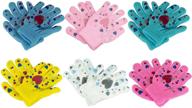 🧤 wholesale lot of 6-12 pairs gelante toddler/children magic gloves for winter - knitted & cozy! logo