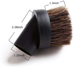 img 1 attached to 🧹 Enhance Your Vacuum Cleaning Experience with EZ SPARES 5PCS Universal Replacement 32mm Horsehair Brush Kit - Compatible with Most Brands!