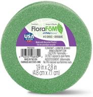 🟢 floracraft florafōm disc - 1.9 x 2.8 inches - green logo